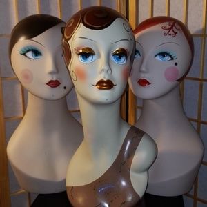Vintage Mannequin display head